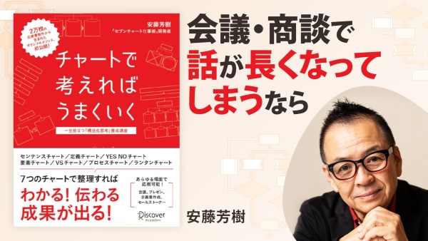 話の要点は、7つの型でスグ伝わる！【チャートで考えればうまくいく 一生役立つ「構造化思考」養成講座】